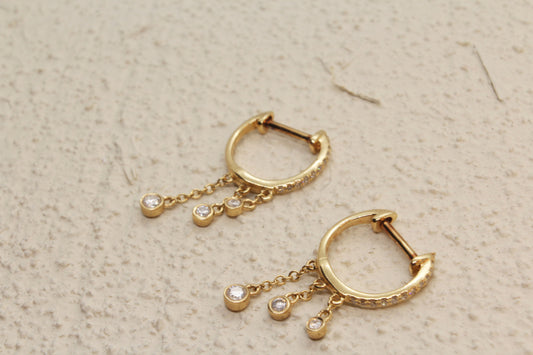 Dewdrop Hoops