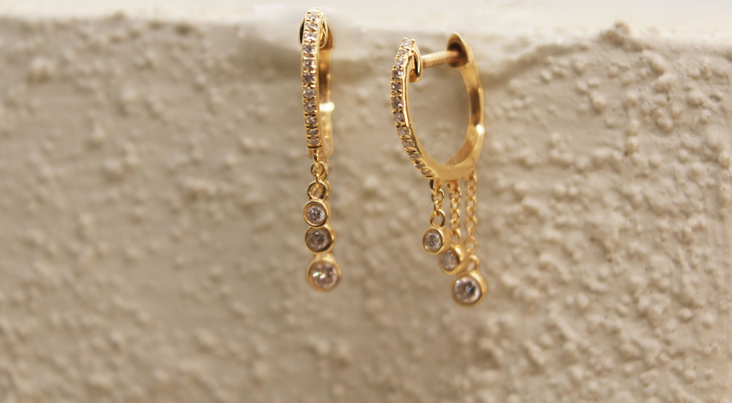 Dewdrop Hoops