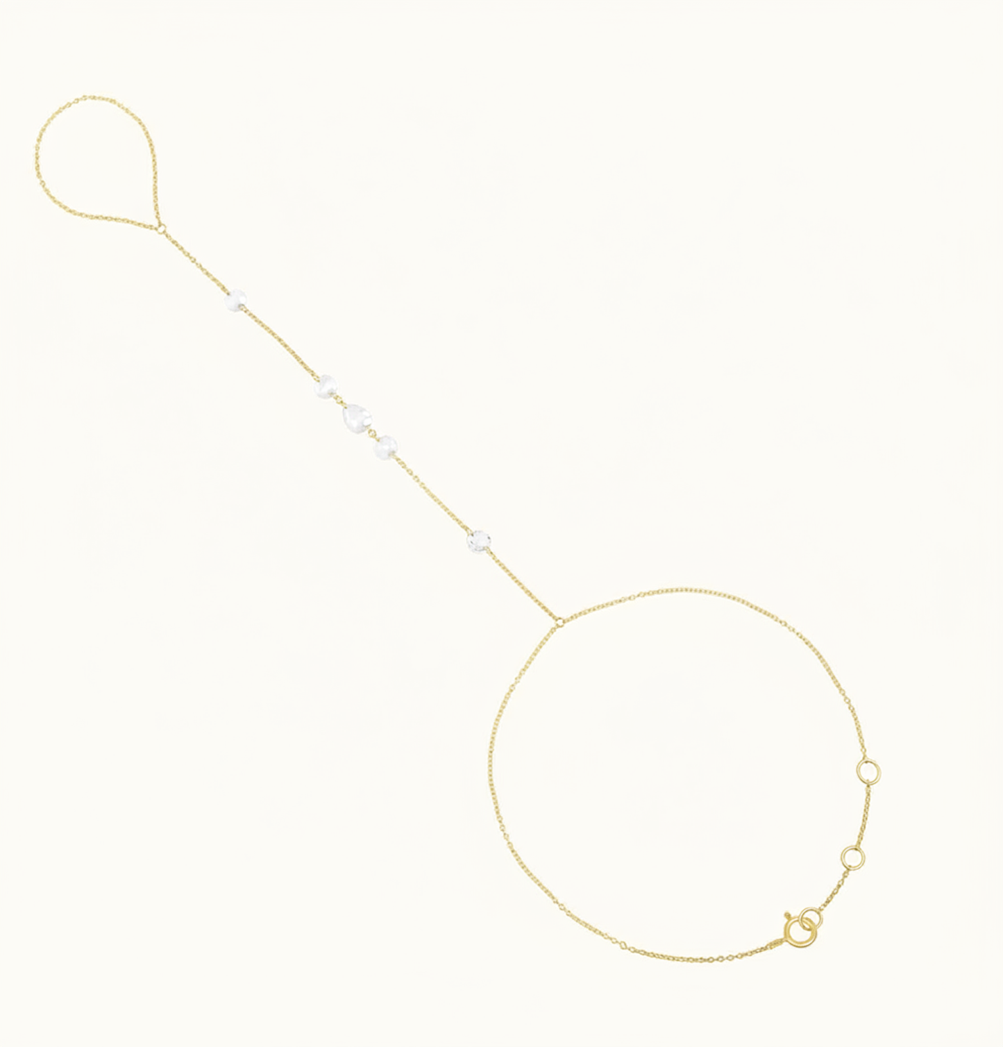 Rose Cut Hand Chain